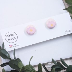 Pink Bloom Micro Studs