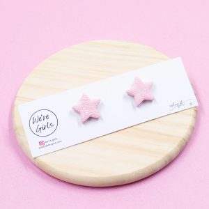 Pink Star Studs