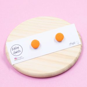 Orange Micro Studs