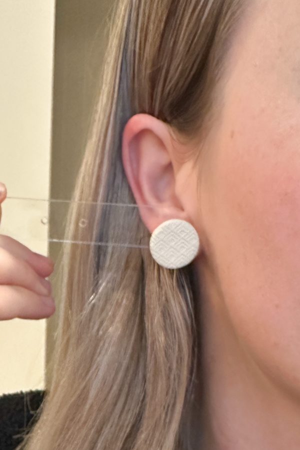 Pink Striped Studs - Image 2