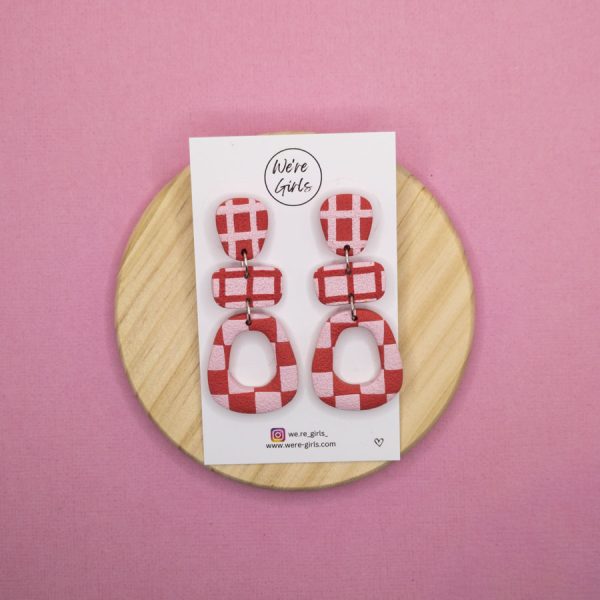 Ava Dangles- Pink and Red