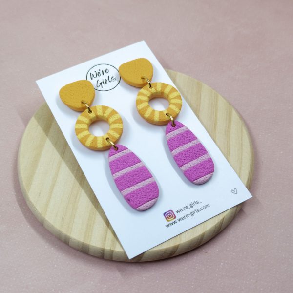 Rosie Dangles - Orange and Pink