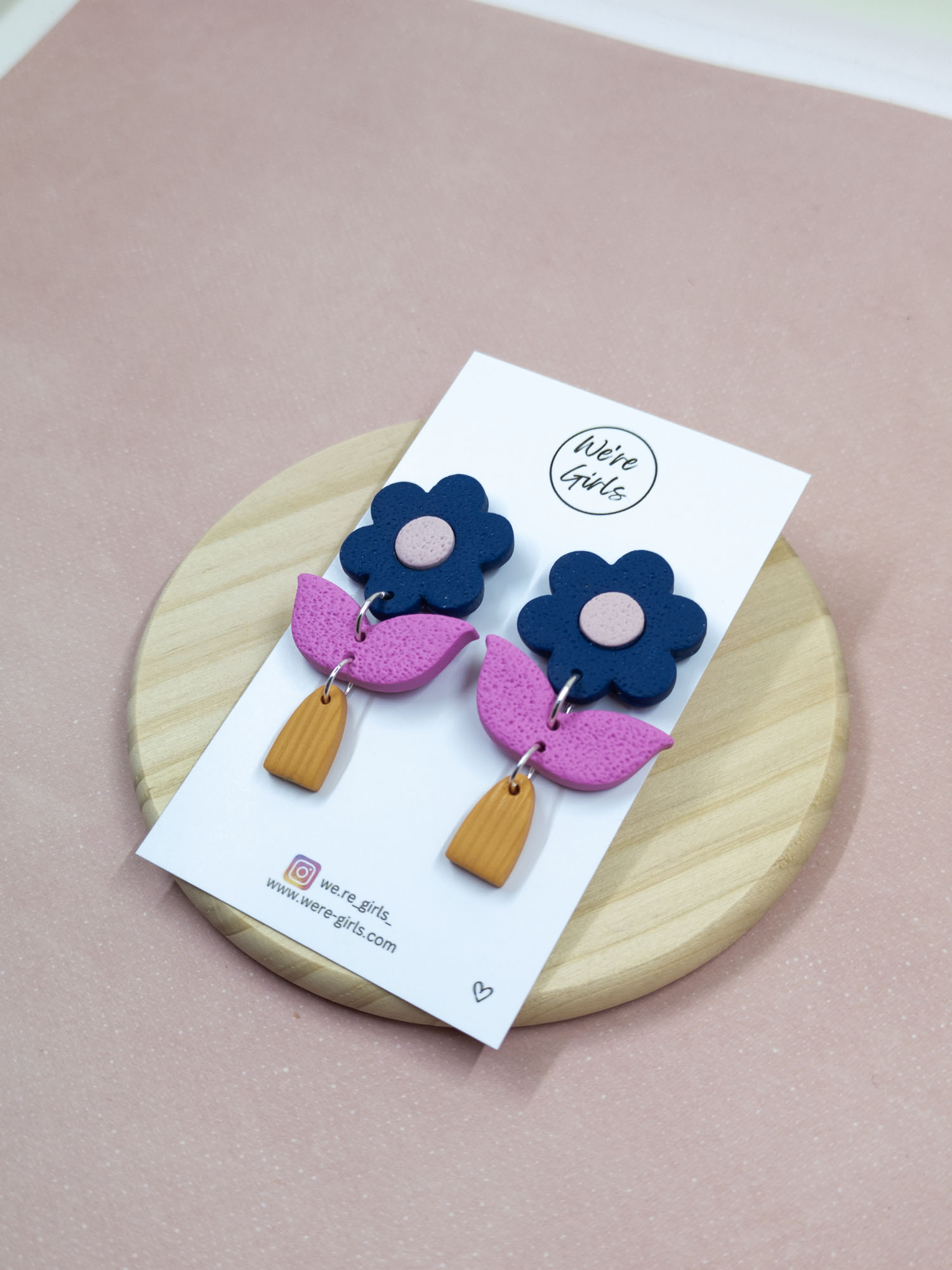 Flora Dangles — Navy - Image 2