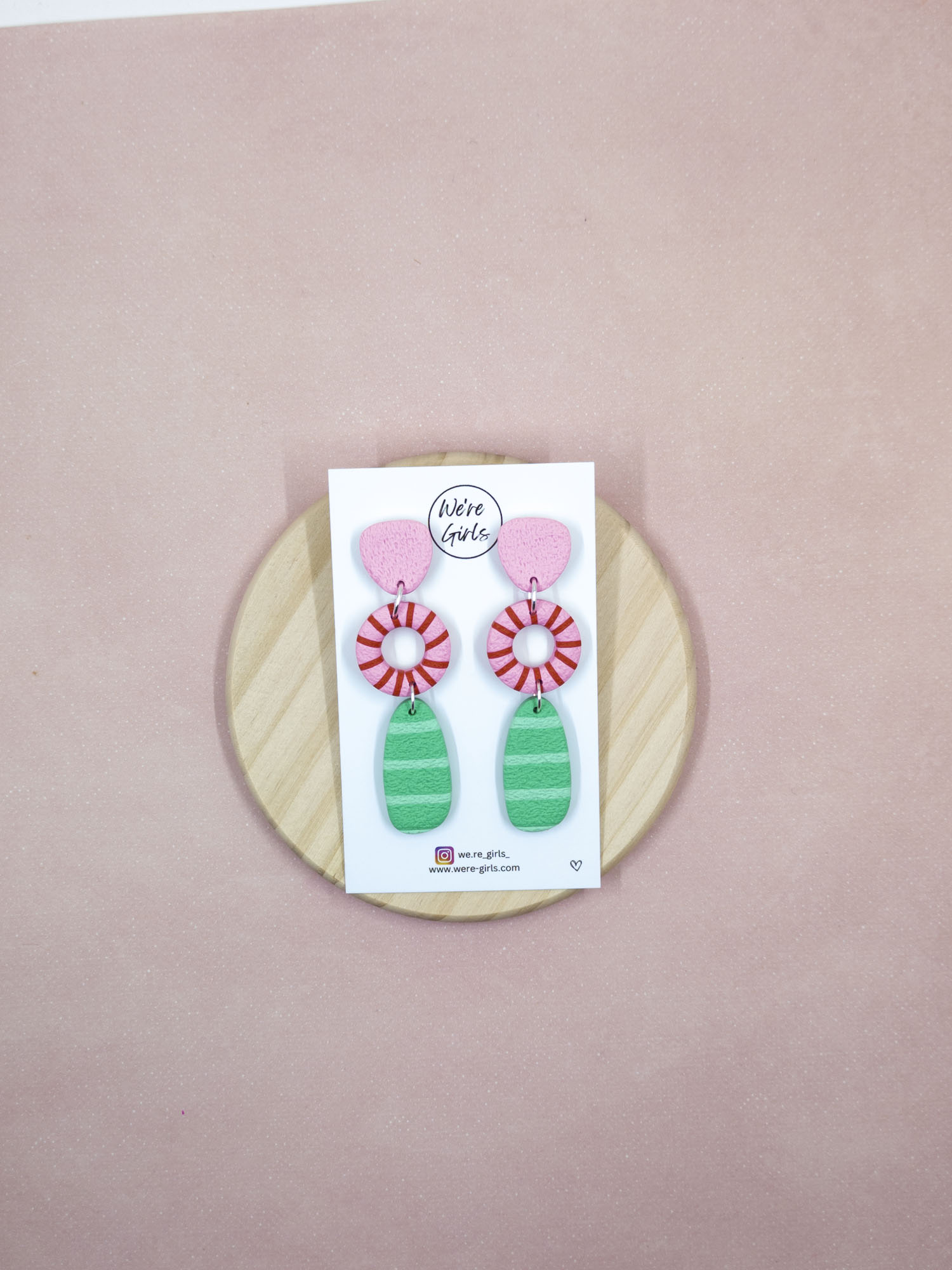 Rosie Dangles - Pink and Green - Image 4