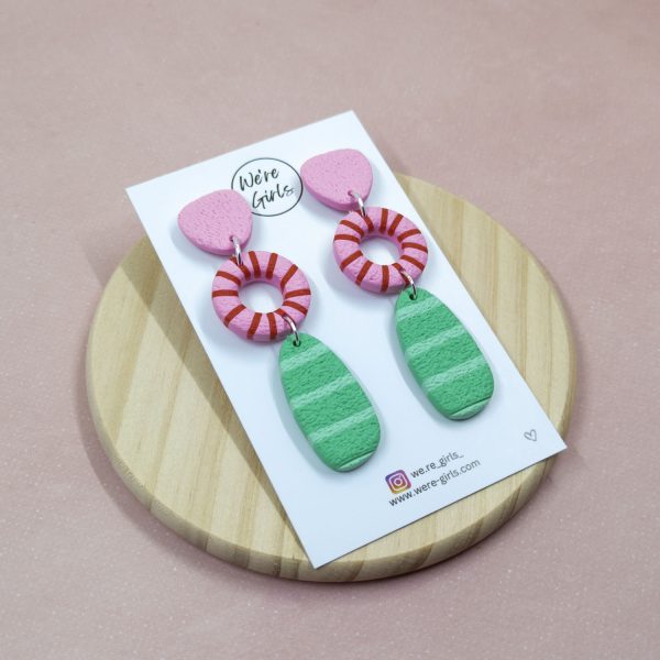 Rosie Dangles - Pink and Green