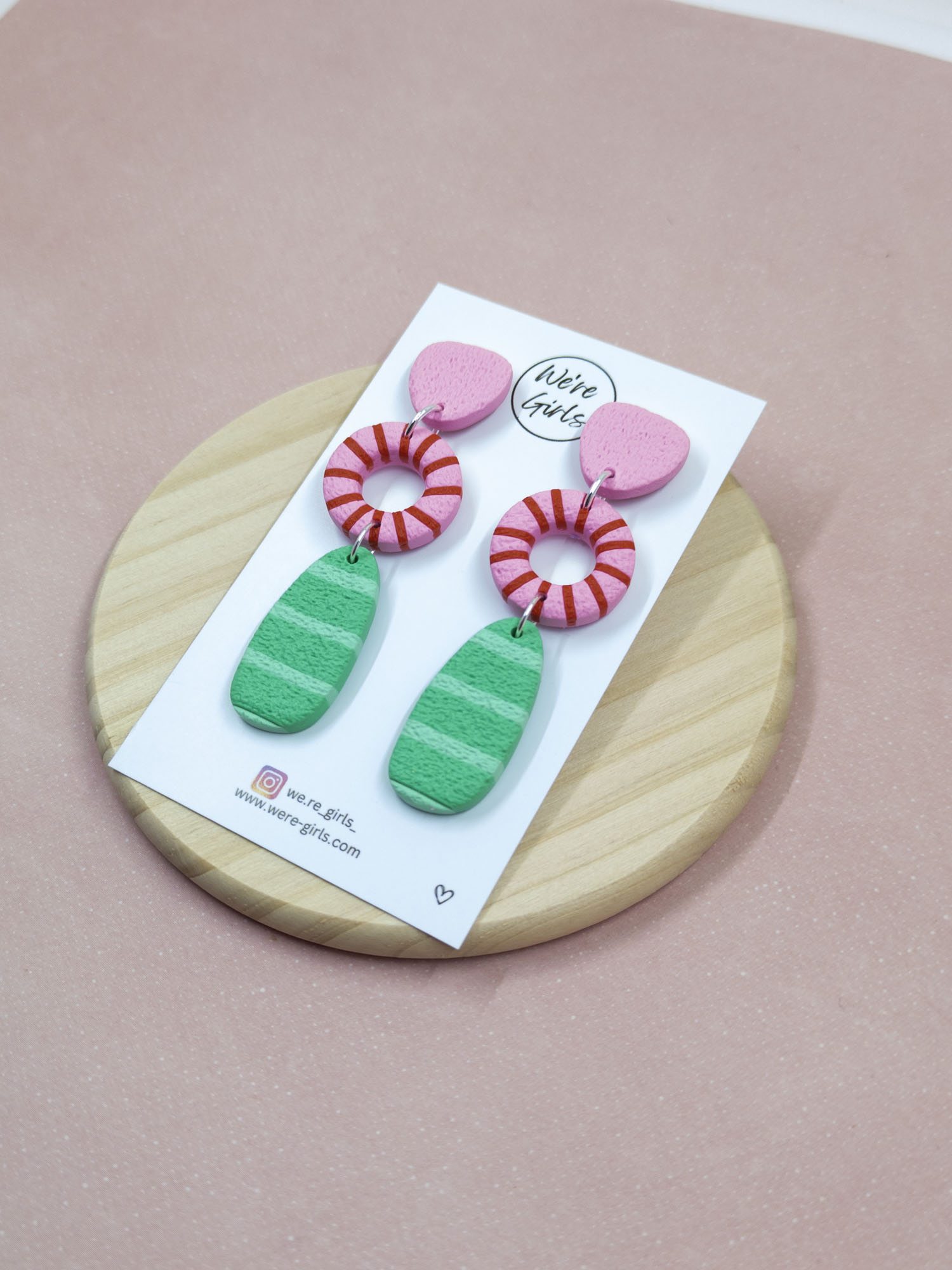 Rosie Dangles - Pink and Green - Image 2