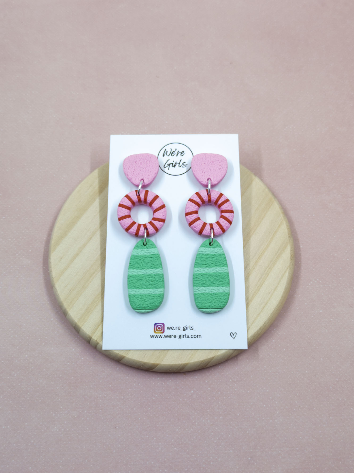Rosie Dangles - Pink and Green - Image 3