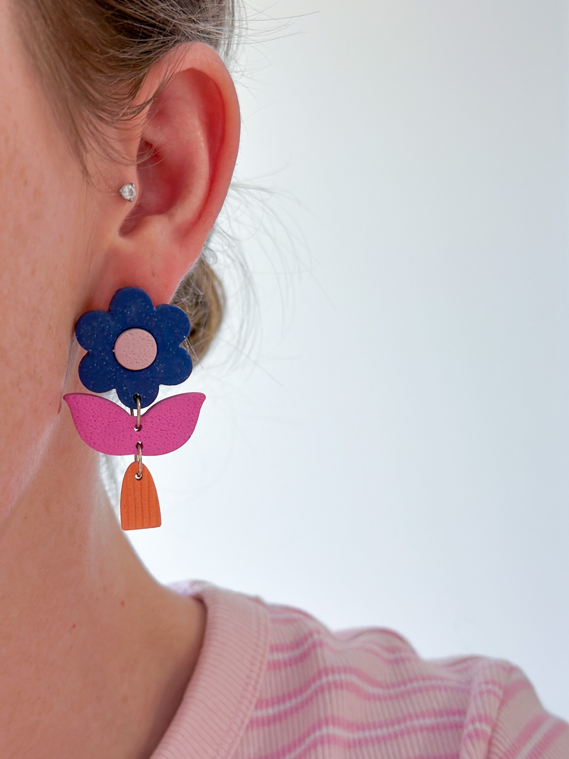 Flora Dangles — Navy - Image 5