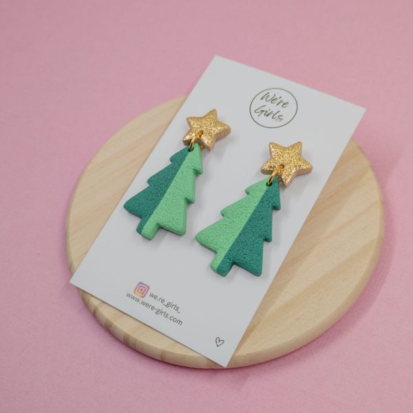 Christmas Tree Dangles - Green