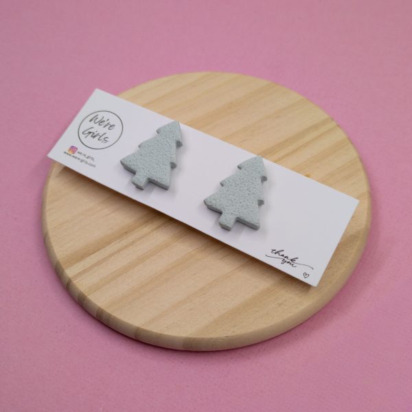 Tree Studs - Light Green