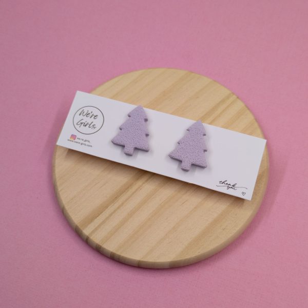 Tree Studs- Purple