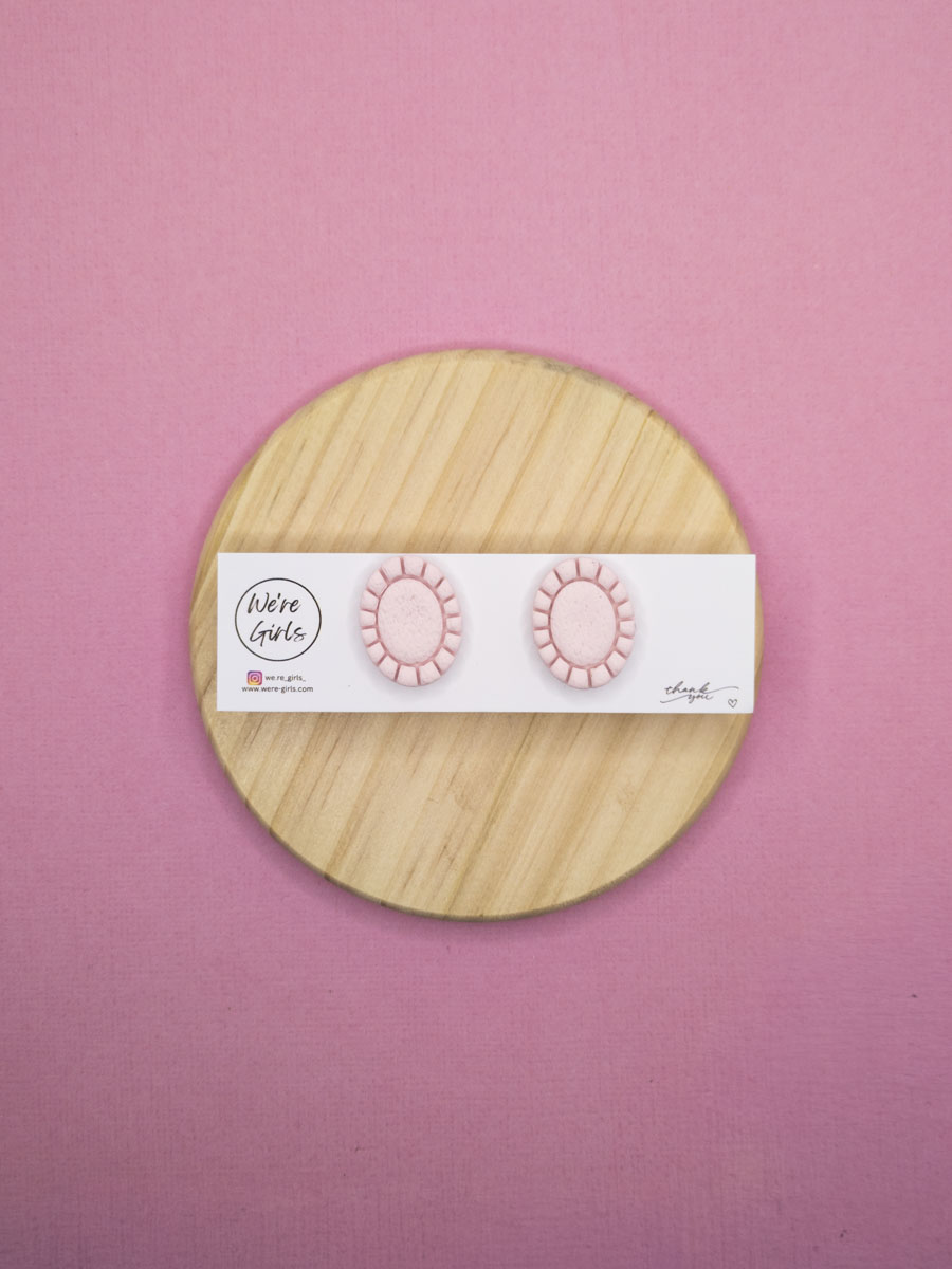 Rebecca Studs Pale Pink
